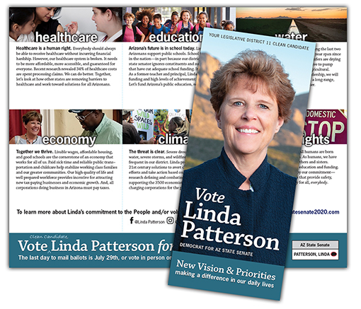 Linda Patterson brochure mailer image